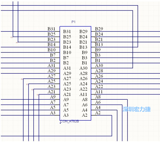 雙擊 1.SchDoc，文件可以被正常打開，下圖是其中的一部分：